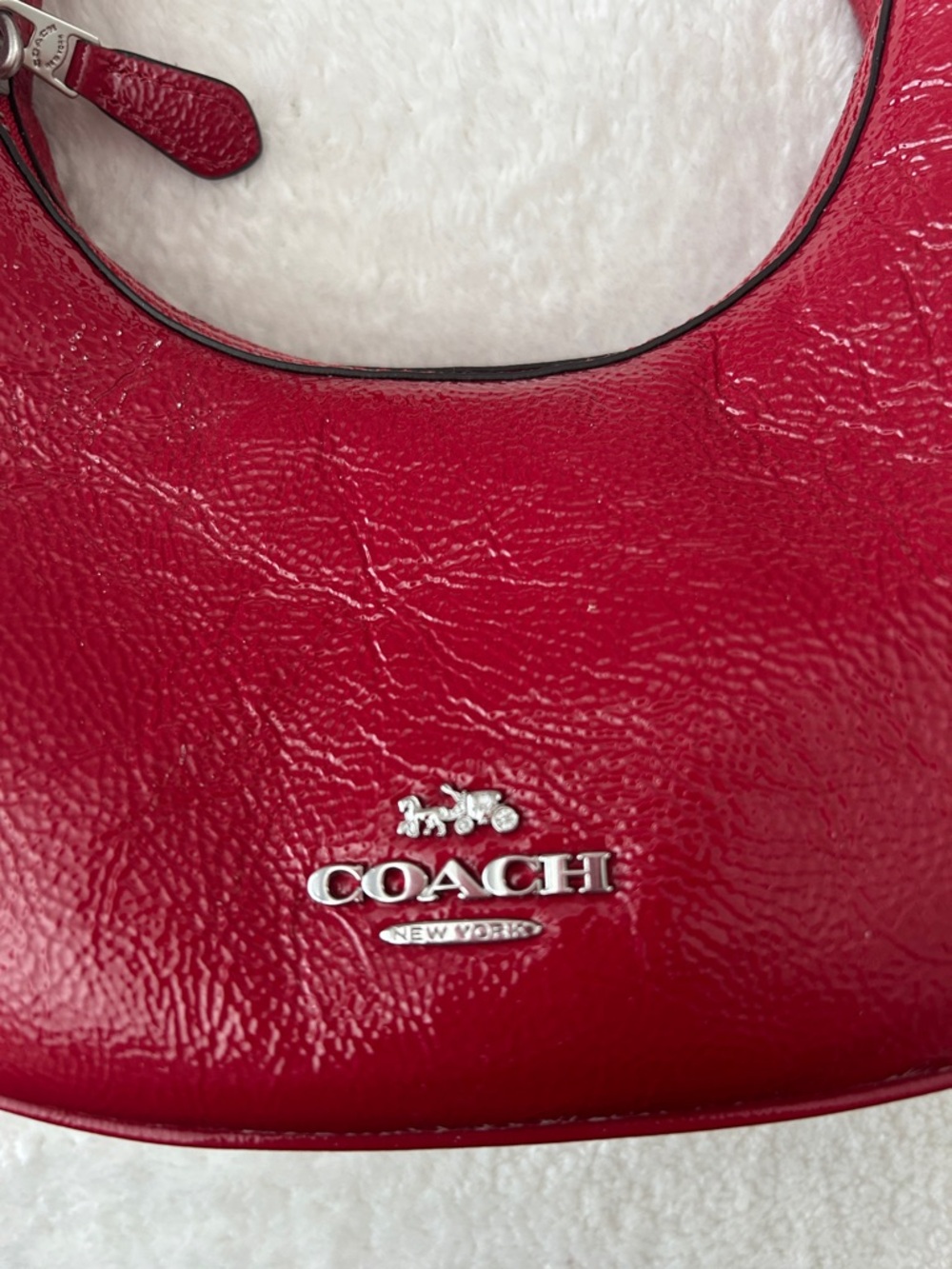Coach Red Patent Leather bag - Picture 2 of 5